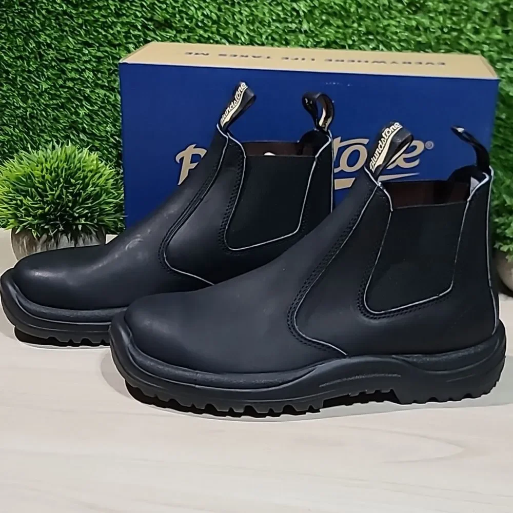Blundstone 491 Work Series Black Chelsea Boots - AU 9.5 / US Men's 10.5 New
